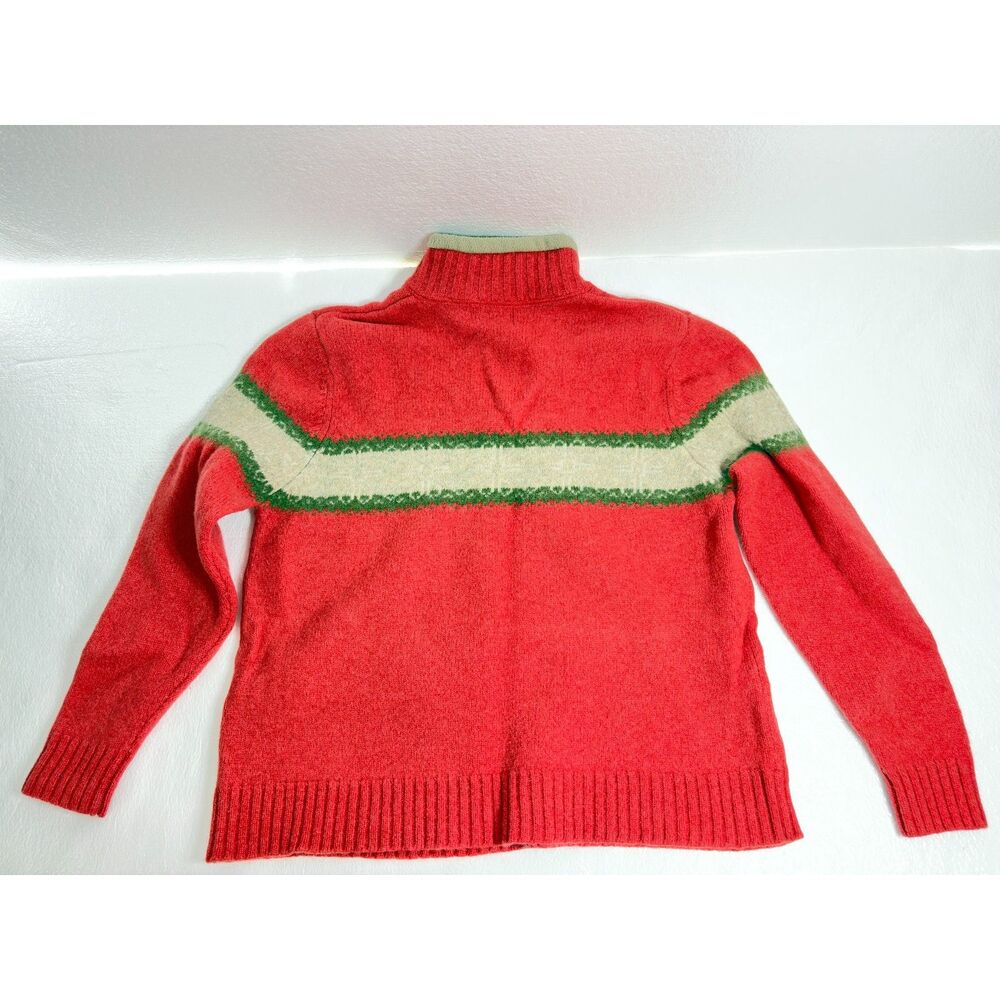 Woolrich Sweater Womens X-Large Vintage Pullover Nordic Winter Coral Lambs Wool - Picture 3 of 14